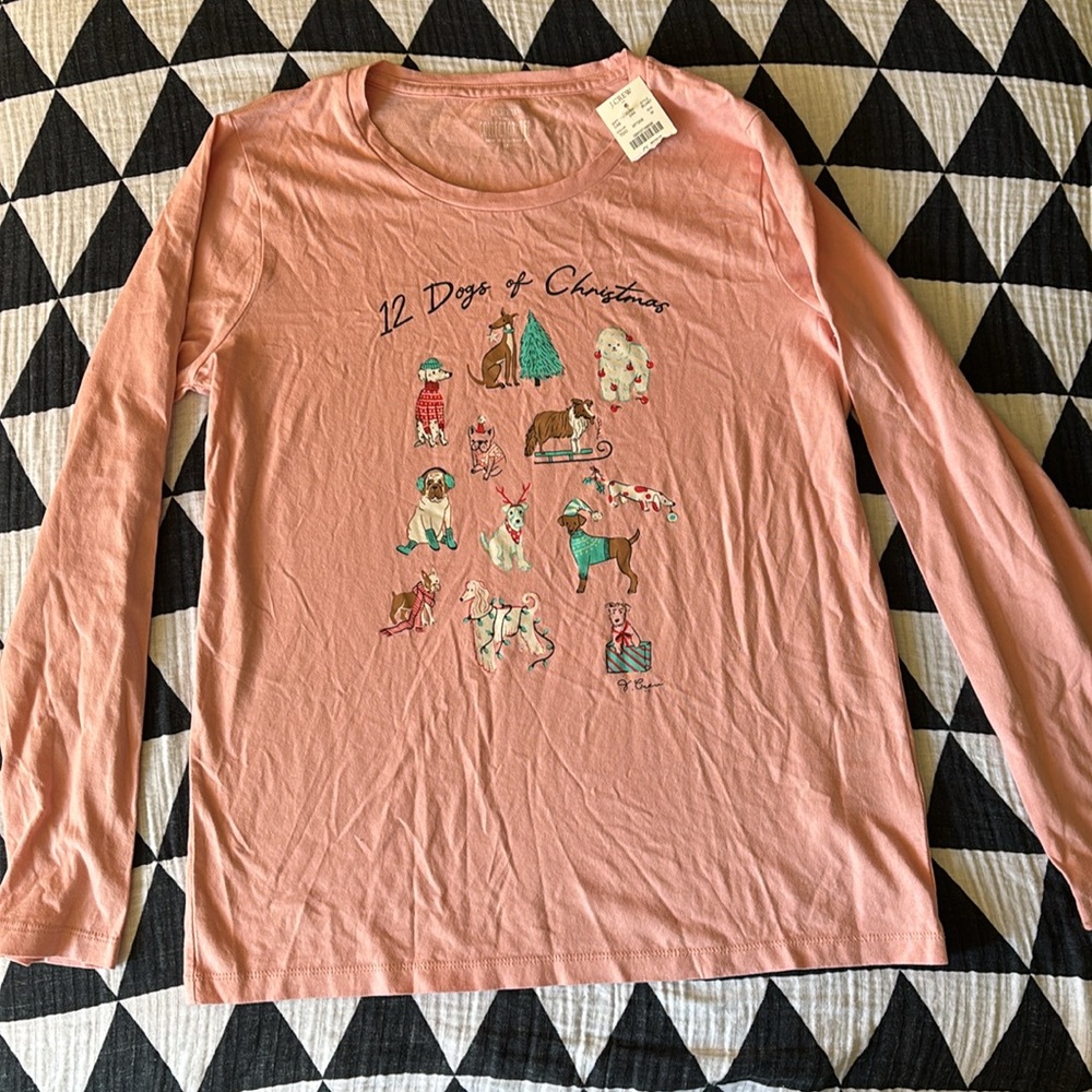 12 dogs of Christmas j crew collector tee